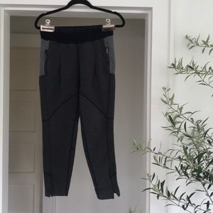 Lululemon Charcoal + Grey Tapered Workout Sweats